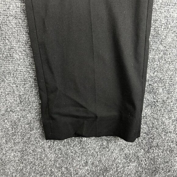 Reaction Kenneth Cole Pants Men 34 Techni-Cole Black Stretch Straight Flat Front - Picture 4 of 9